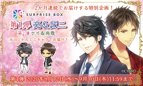 スイートルームの眠り姫 セレブ的 贅沢恋愛 6周年記念 サプライズボックスで 第1弾 亮 誠二 第2弾 ケイ 尚哉 プラン登場 Cybird サイバード